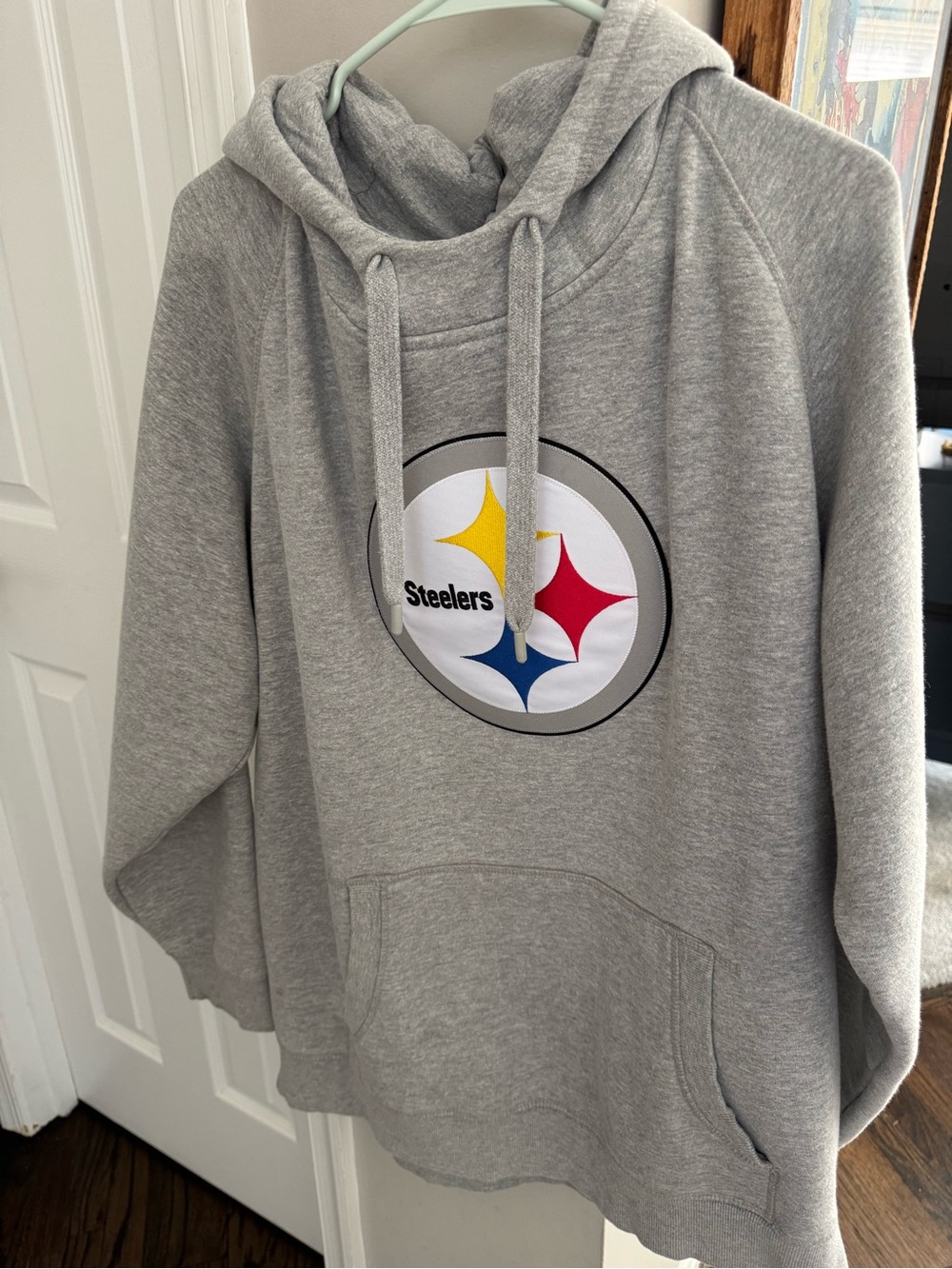 Gray Steelers Pullover Hoodie